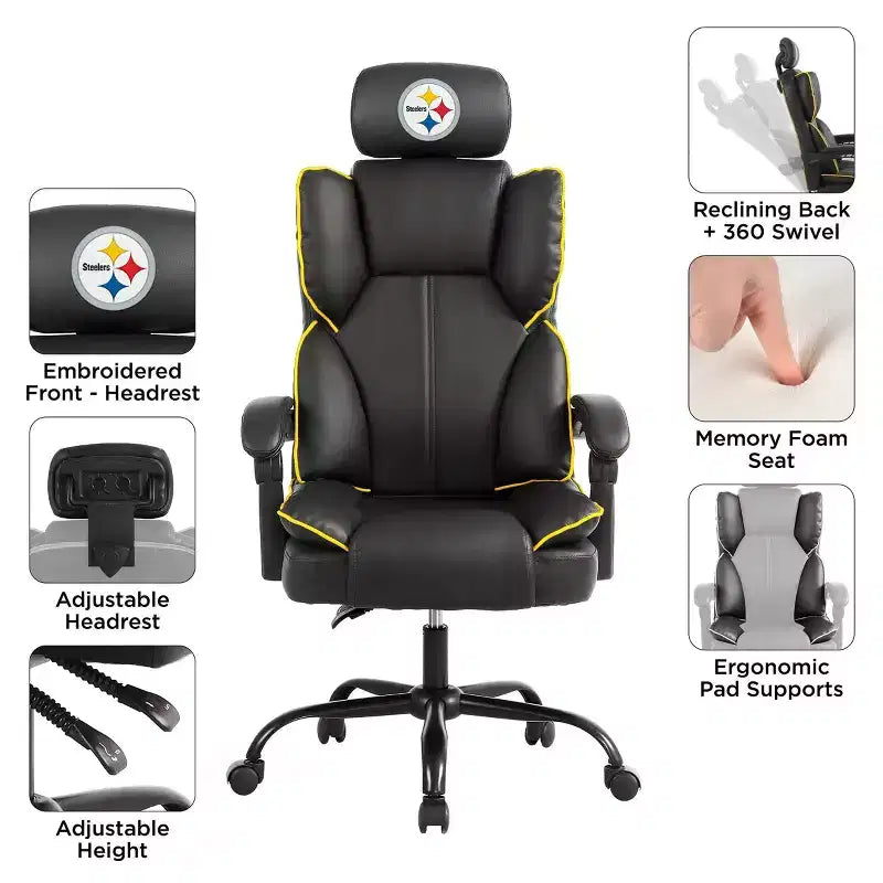 NFL Pittsburgh Steelers Champ Office Chair