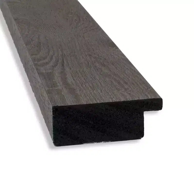 Specchio da Parete Rustico a Plancia Grigia, Senza Smusso, 76x76 cm - Amanti Art: Quadrato, Cornice in Polistirene, Montaggio a Parete