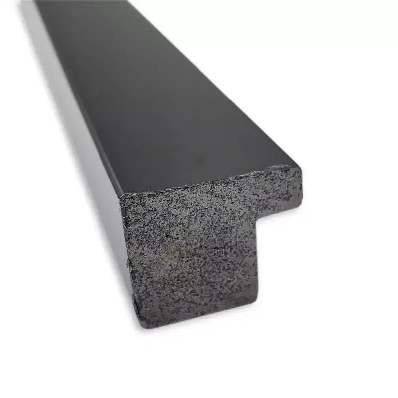 40" x 29" Non-Beveled Jet Black Wall Mirror - Amanti Art