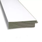 Specchio da bagno a muro da 42" x 30" con cornice dritta bianco - Amanti Art: Cornice moderna in polistirene, include accessori per il montaggio
