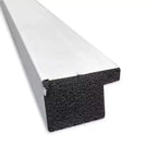 Specchio da Parete Stretto Amanti Art Grace da 50,8 x 66,04 cm senza Bordo Smussato, Finitura Nichel Spazzolato: Cornice Moderna Rettangolare in Polistirene, Include Hardware di Montaggio
