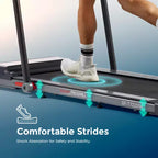Sunny Health & Fitness Pegasus Connected Folding ElectricTreadmill