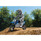 Razor 24V MX350 Dirt Rocket Moto Elettrica con Batteria - Blu: Motore da 250W, 22,5 Km/h
