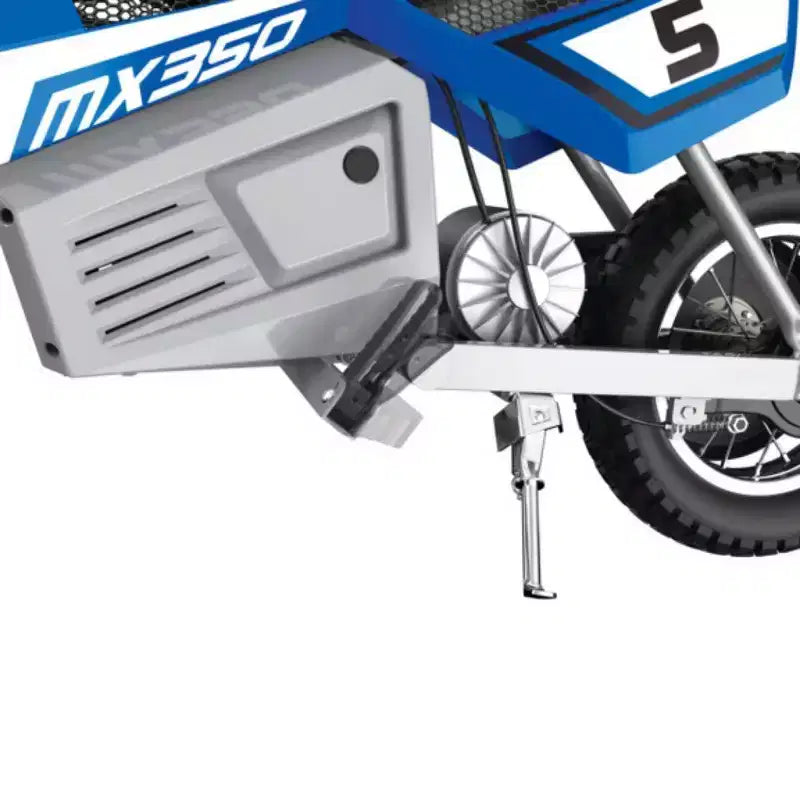 Razor 24V MX350 Dirt Rocket Moto Elettrica con Batteria - Blu: Motore da 250W, 22,5 Km/h