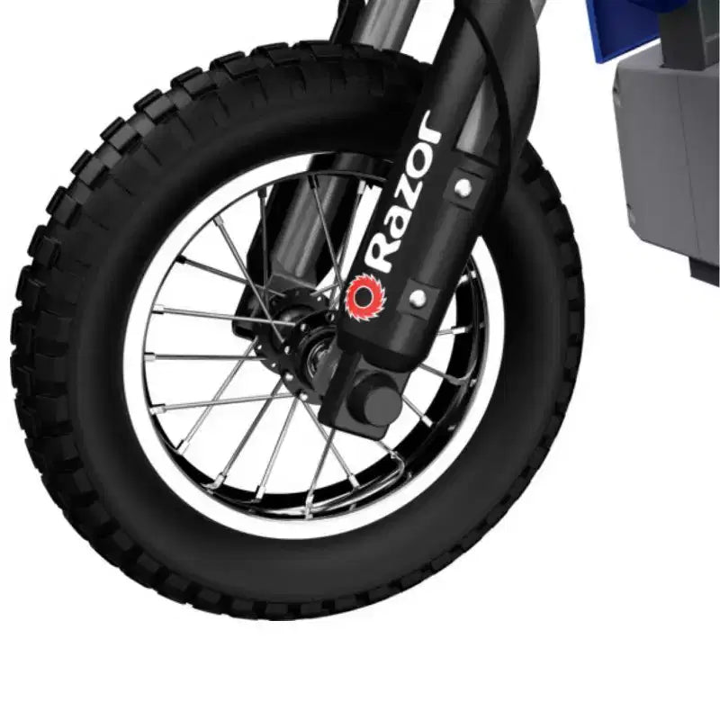 Razor 24V MX350 Dirt Rocket Moto Elettrica con Batteria - Blu: Motore da 250W, 22,5 Km/h