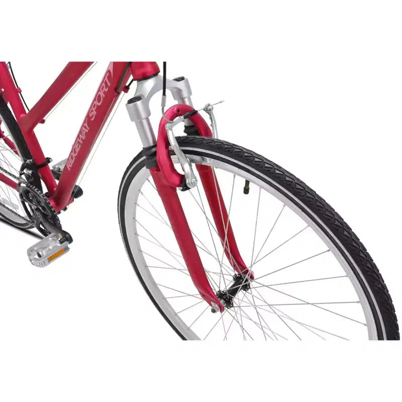 Bicicletta ibrida Kent da donna Ridgeway Sport 700c/28" - rossa