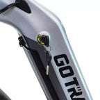 GOTRAX Adult Fat Tire 26" Step Through Electric Hybrid Bike - Silver