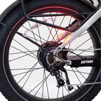 GOTRAX Adult Fat Tire 26" Step Through Electric Hybrid Bike - Silver