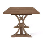 Christopher Knight Home Hudson Set da pranzo allungabile in 7 pezzi in legno imbottito con base a piedistallo