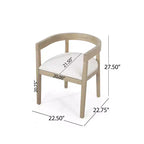 Christopher Knight Home Hudson Set da pranzo allungabile in 7 pezzi in legno imbottito con base a piedistallo