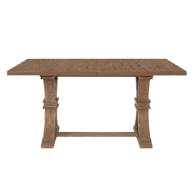 Christopher Knight Home Hudson Set da pranzo allungabile in 7 pezzi in legno imbottito con base a piedistallo