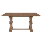 Christopher Knight Home Hudson Set da pranzo allungabile in 7 pezzi in legno imbottito con base a piedistallo