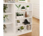 Famapy White Wood Reception Desk Filing Cabinet Office Efficiency