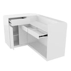 Famapy White Wood Reception Desk Filing Cabinet Office Efficiency