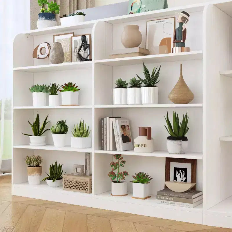 Famapy White Wood Reception Desk Filing Cabinet Office Efficiency