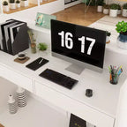 Famapy White Wood Reception Desk Filing Cabinet Office Efficiency