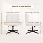 Yaheetech Fabric Swivel Desk Chair Office Chair for Home Office