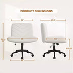 Yaheetech Fabric Swivel Desk Chair Office Chair for Home Office