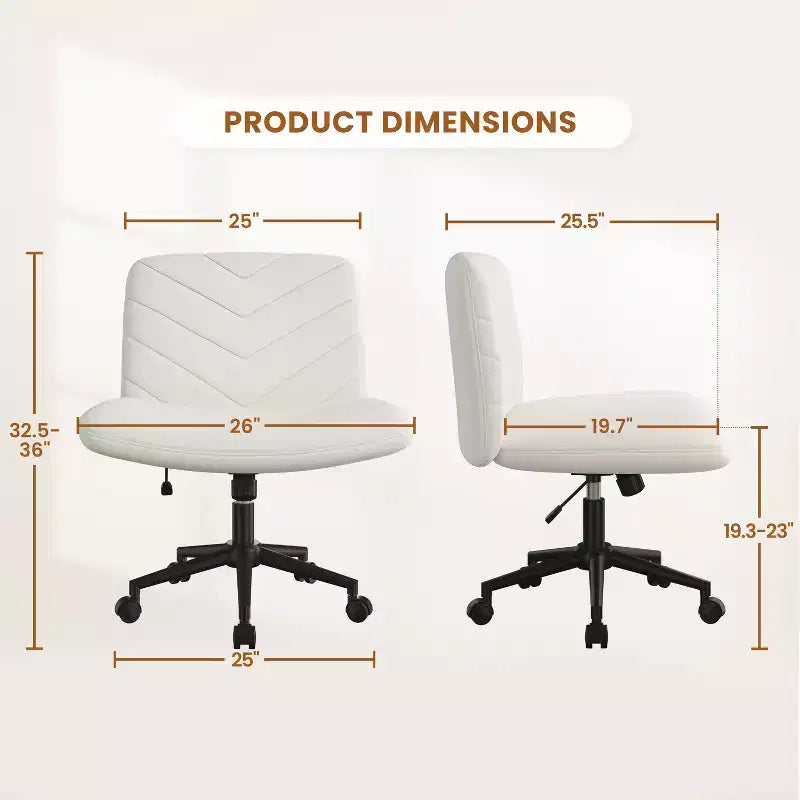 Yaheetech Fabric Swivel Desk Chair Office Chair for Home Office