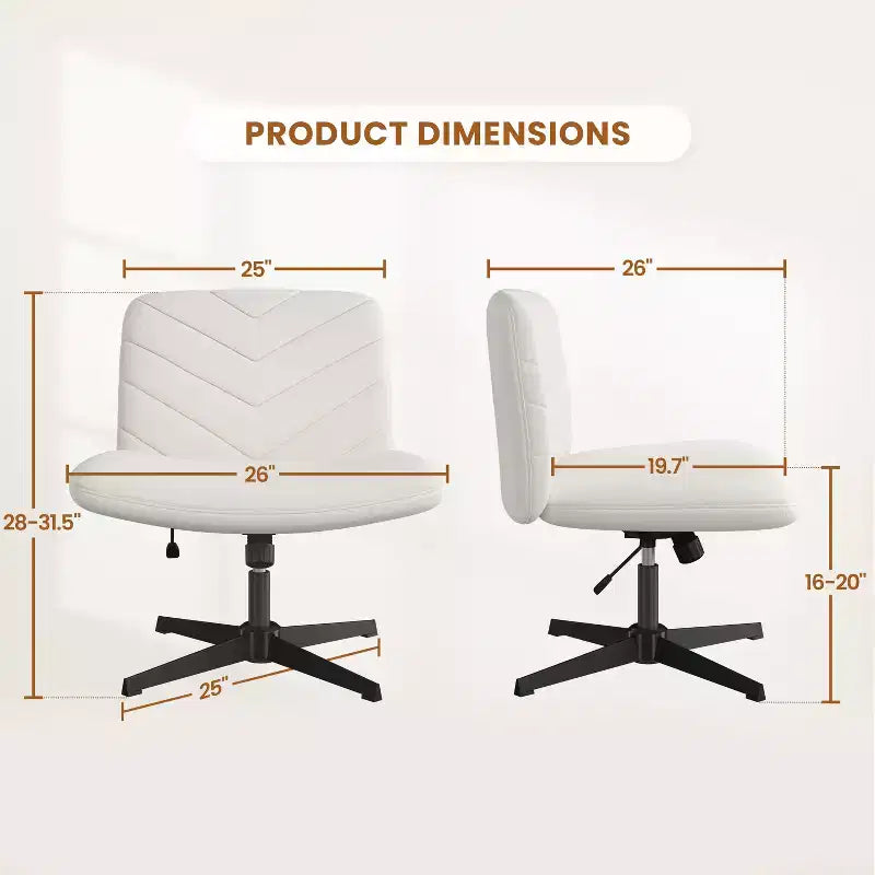 Yaheetech Fabric Swivel Desk Chair Office Chair for Home Office