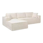 Jennifer Taylor Home Brenley 110.5 LAF Sofa-in-a-Box Sectional Sofa, Ash Gray Chenille