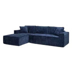 Jennifer Taylor Home Brenley 110.5 LAF Sofa-in-a-Box Sectional Sofa, Ash Gray Chenille