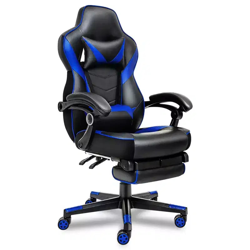 Sedia da gaming ELECWISH con poggiapiedi, supporto lombare, sedia da computer traspirante con cuscino a molle insacchettate, sedie per adulti