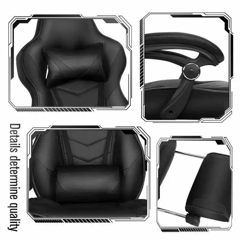 Sedia da gaming ELECWISH con poggiapiedi, supporto lombare, sedia da computer traspirante con cuscino a molle insacchettate, sedie per adulti