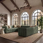 192 U Shape Chenille Sectional Couch, 8 Seater Oversized Modular Sofa Set for Living Room Office-Morden Fort