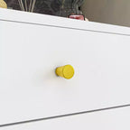 Comodino Bianco Alla Moda Famapy 3 Cassetti Scorrevoli Bello e Resistente