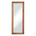 PexFix 21 in. W x 64 in. H Modern Solid Wood Rectangle Framed Full Length Decorative Mirror in Brown