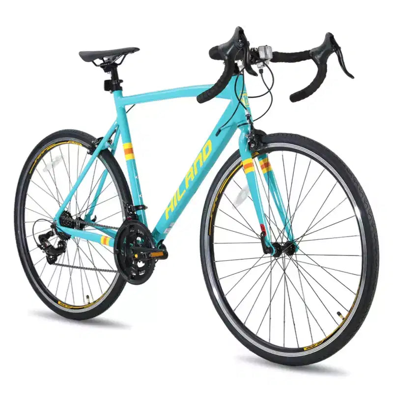 Bici da strada HILAND 700C, bici da corsa a 14 velocità, bicicletta da pendolare per uomo e donna