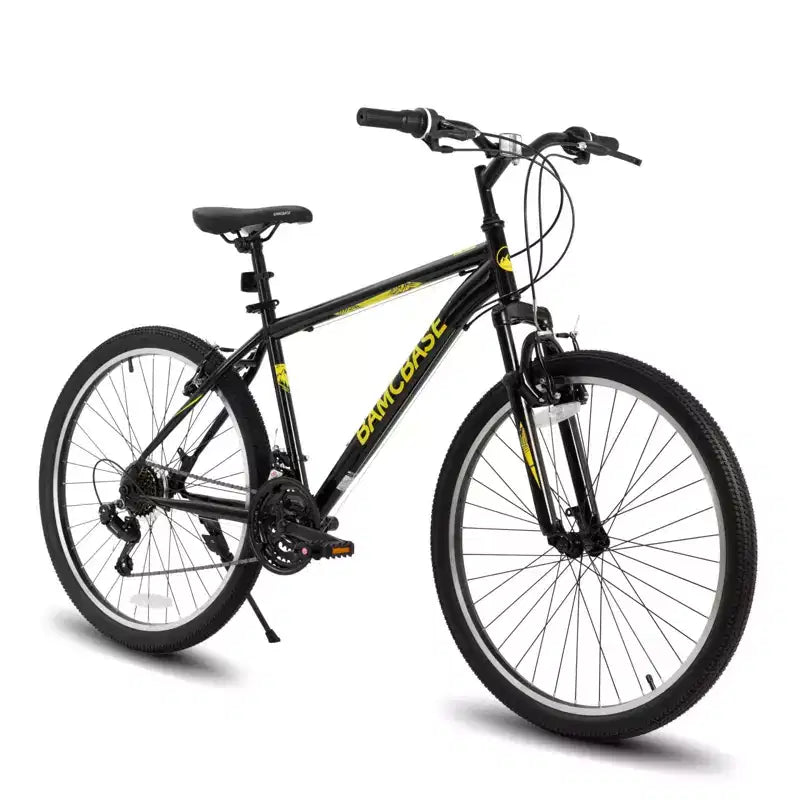 BAMCBASE Agave Mountain Bike, MTB per uomo e donna con 21 velocità, telaio in acciaio ad alta resistenza, freno a V, bicicletta hardtail per adulti