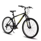 BAMCBASE Agave Mountain Bike, MTB per uomo e donna con 21 velocità, telaio in acciaio ad alta resistenza, freno a V, bicicletta hardtail per adulti