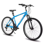 BAMCBASE Agave Mountain Bike, MTB per uomo e donna con 21 velocità, telaio in acciaio ad alta resistenza, freno a V, bicicletta hardtail per adulti