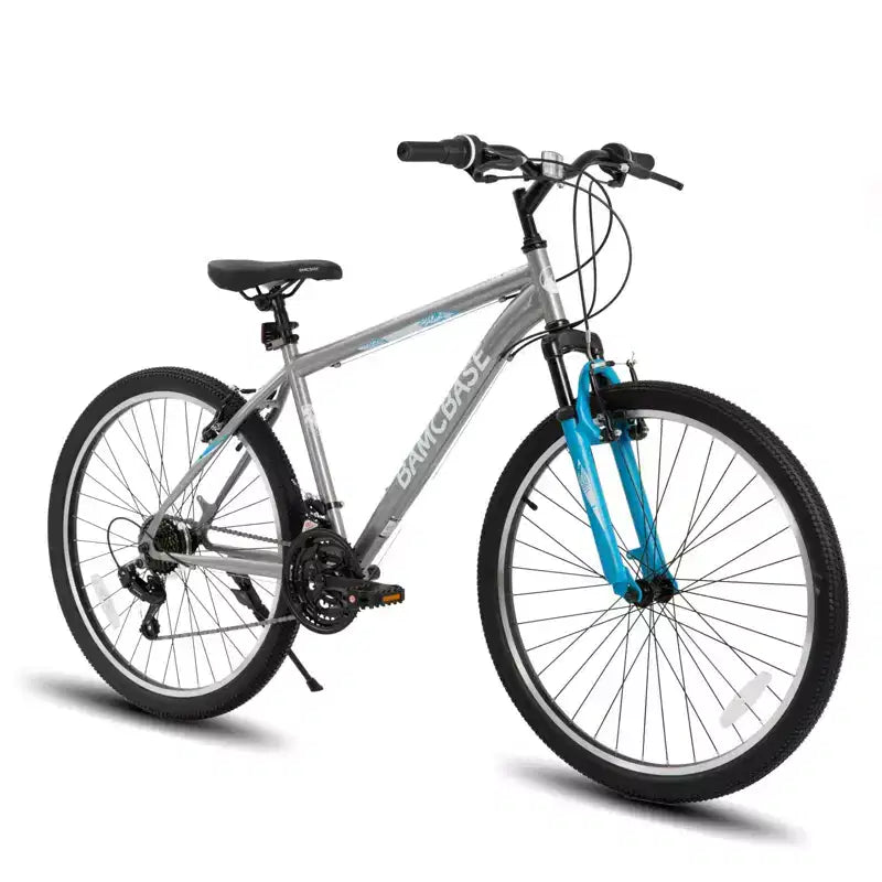 BAMCBASE Agave Mountain Bike, MTB per uomo e donna con 21 velocità, telaio in acciaio ad alta resistenza, freno a V, bicicletta hardtail per adulti