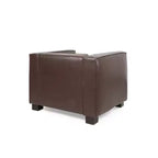 GDFStudio Minkler Contemporary Faux Leather Club Chair