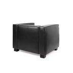 GDFStudio Minkler Contemporary Faux Leather Club Chair