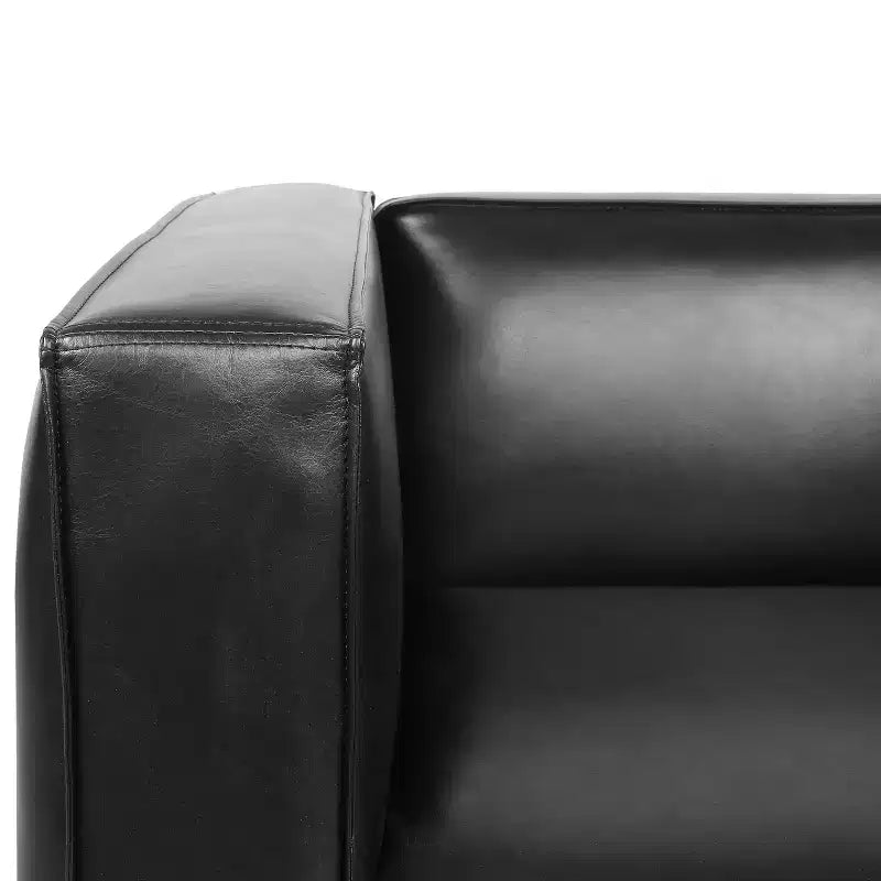 GDFStudio Minkler Contemporary Faux Leather Club Chair