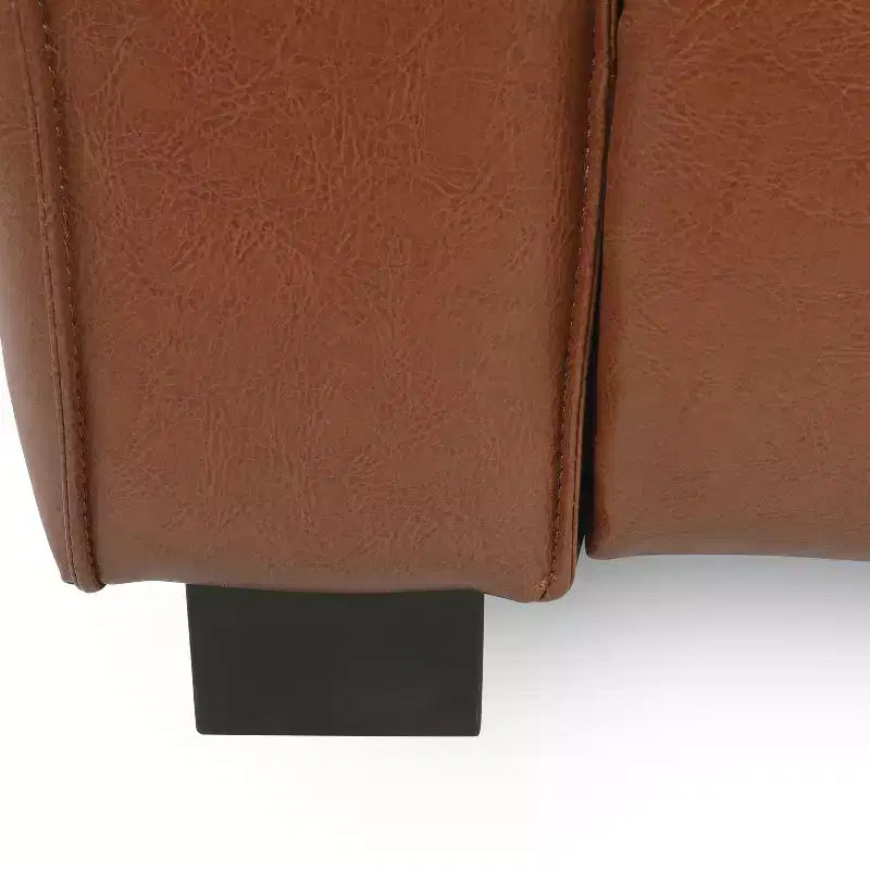 GDFStudio Minkler Contemporary Faux Leather Club Chair