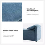 Rafael Storage Bench with Pillows Designed to Resemble Elephant Ears|ART OF LIVING DESIGNS