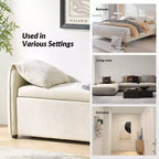 Rafael Storage Bench with Pillows Designed to Resemble Elephant Ears|ART OF LIVING DESIGNS