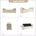 Rafael Storage Bench with Pillows Designed to Resemble Elephant Ears|ART OF LIVING DESIGNS