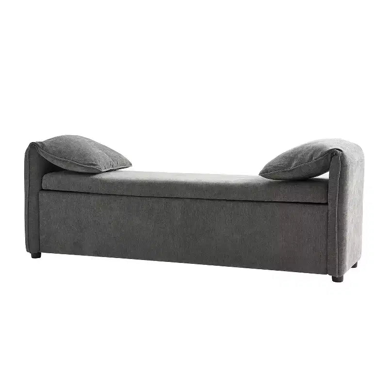 Rafael Storage Bench with Pillows Designed to Resemble Elephant Ears|ART OF LIVING DESIGNS