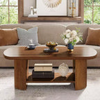 Lantine 2-Tier Oval Coffee Table