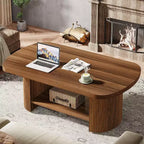 Lantine 2-Tier Oval Coffee Table