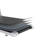 DeerRun A6 Plus 2026 New Slim 2-in-1 Folding Treadmill with 5% Incline, Bluetooth & Remote Control, 300lbs