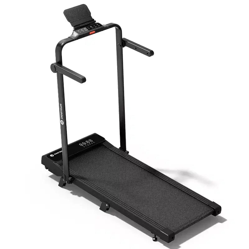 DeerRun A6 Plus 2026 New Slim 2-in-1 Folding Treadmill with 5% Incline, Bluetooth & Remote Control, 300lbs