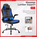 FDW Gaming Chair Office Chair with Lumbar Support PU Leather Video Game Chairs for Adults