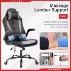 FDW Gaming Chair Office Chair with Lumbar Support PU Leather Video Game Chairs for Adults